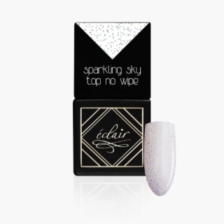 Éclair Sparkling Sky Top hybrydowy do paznokci Top No Wipe 7 ml