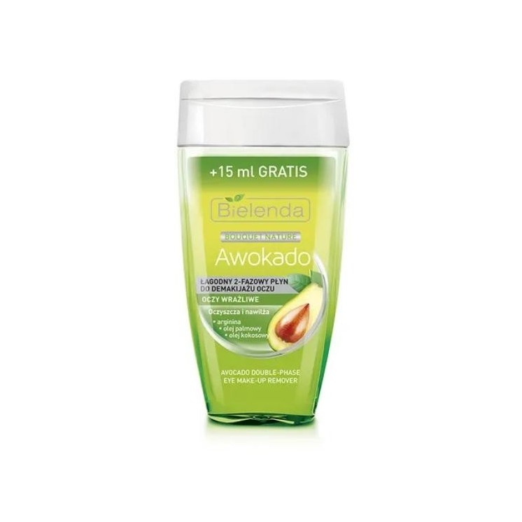 Bielenda Awokado 2-fazowy Płyn do demakijażu oczu 140 ml