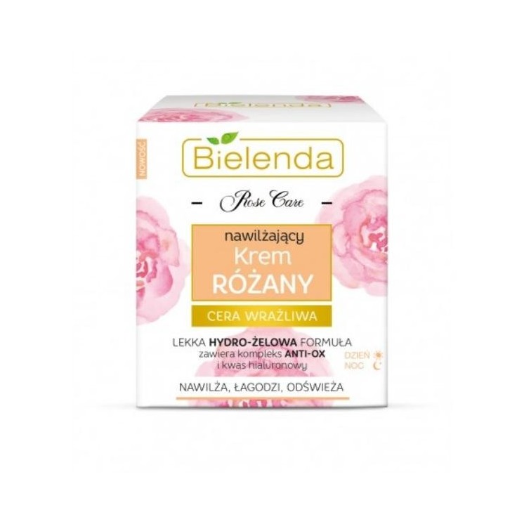 Bielenda Rose Care Krem do twarzy różany nawilżająco–kojący 50 ml