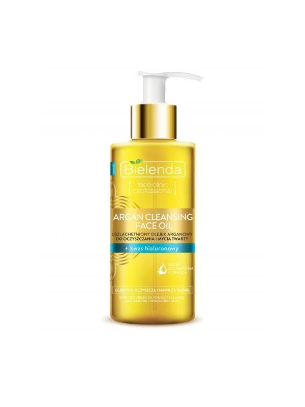 Bielenda Argan Cleaning refined Argan oil for cleansing and washing the face with hyaluronic acid 140 ml