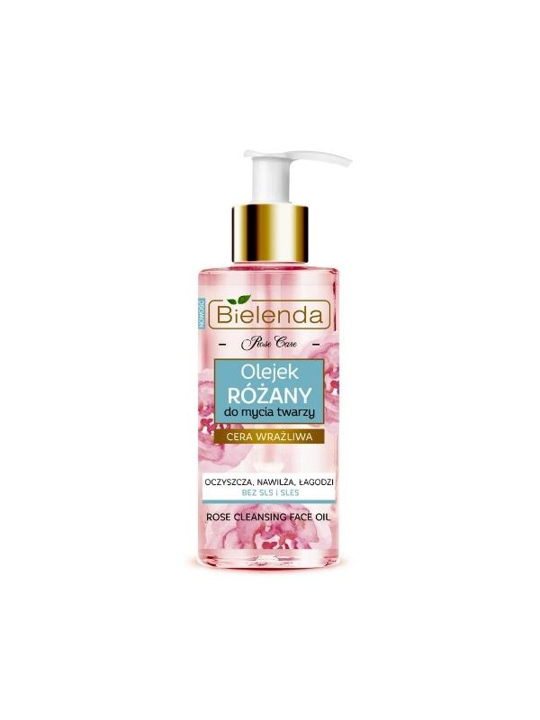 Bielenda Rose Care Rose oil for washing face for sensitive skin 140 ml