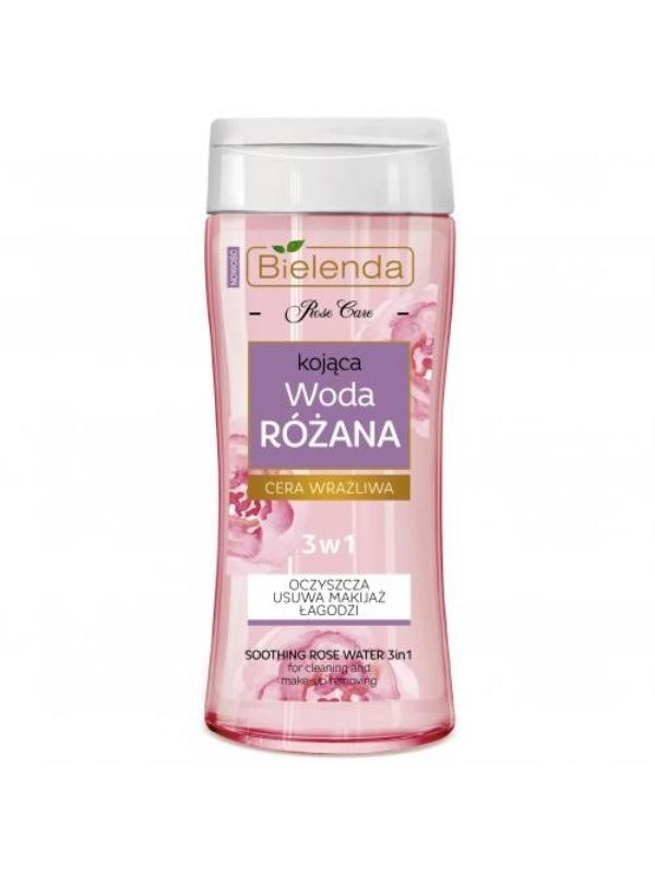 Bielenda Rose Care kojąca Woda różana 3w1 do skóry wrażliwej 200 ml