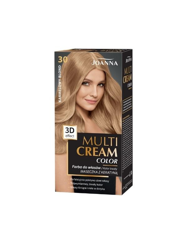 Joanna Multi Cream Color Farba do włosów /30/ Karmelowy blond