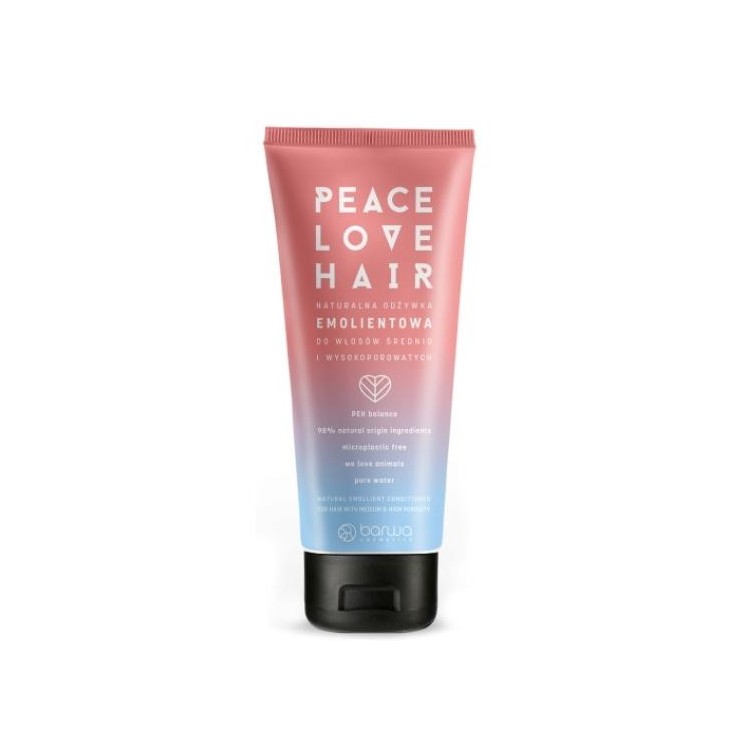 Natural Barwa Peace Love Hair Emollient conditioner for medium and high porosity hair