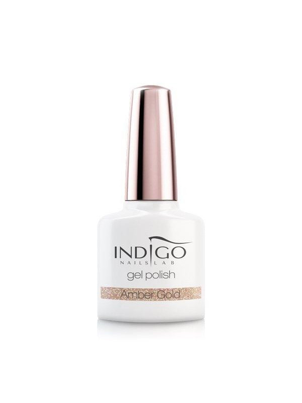 Indigo Hybrid Nail Polish Amber Gold 7 ml