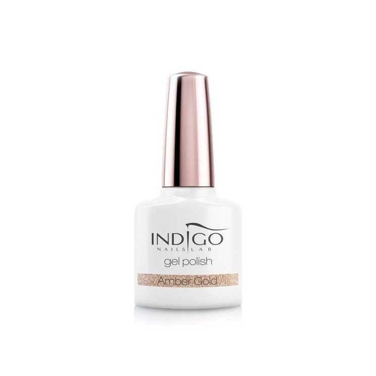 Indigo Hybrid Nail Polish Amber Gold 7 ml