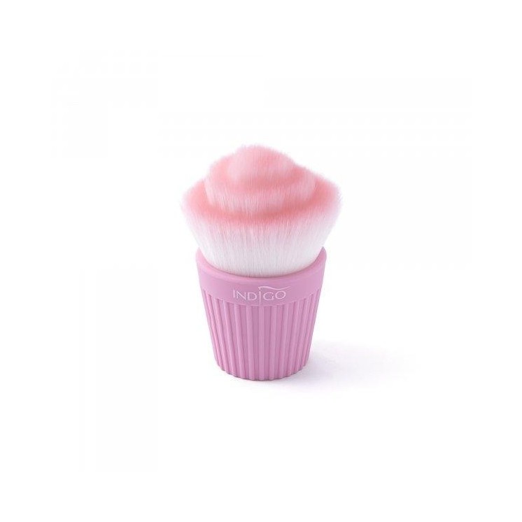 Indigo Pędzel do odpylania Cupcake Brush Pastel Pink 1 sztuka