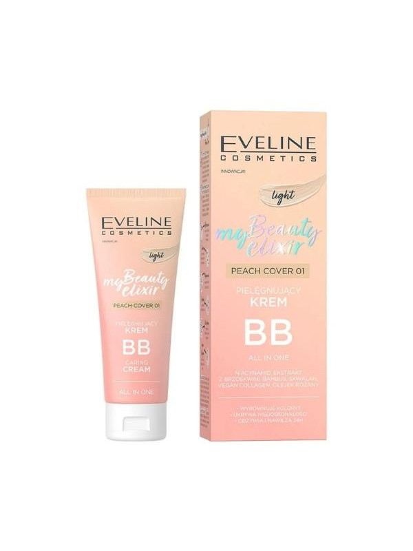 Eveline My Beauty Elixir pielęgnujący Krem do twarzy BB Light Peach 30 ml