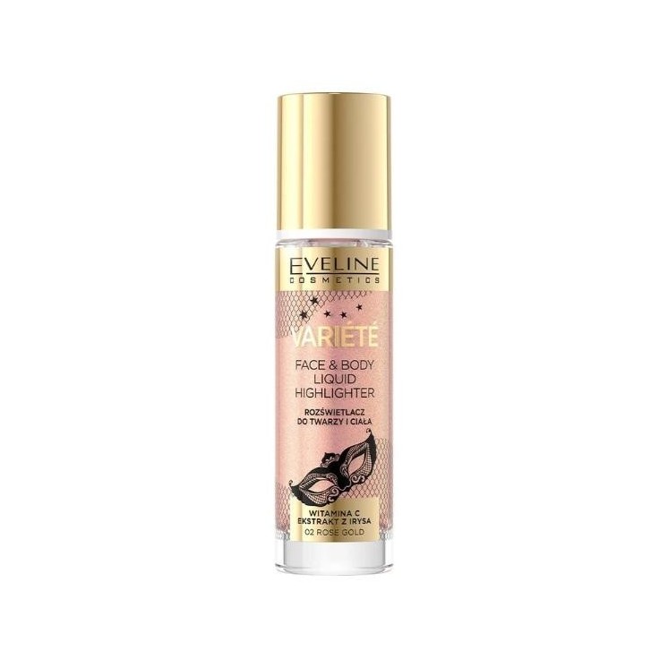 Eveline Variete liquid highlighter for face and body /02/ Rose Gold 30 ml