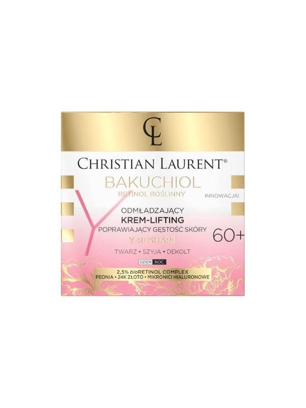 Eveline Christian Laurent Bakuchiol 60+ rejuvenating cream-lifting improving skin density 50 ml