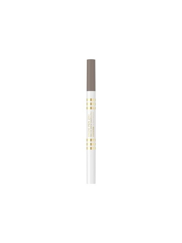 Eveline Christian Laurent waterproof eyebrow pen 2in1 /01/ Warm Brown 1 piece