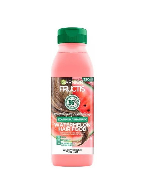 Garnier Fructis Watermelon Hair Food Revitalizing Shampoo for fine hair 350 ml