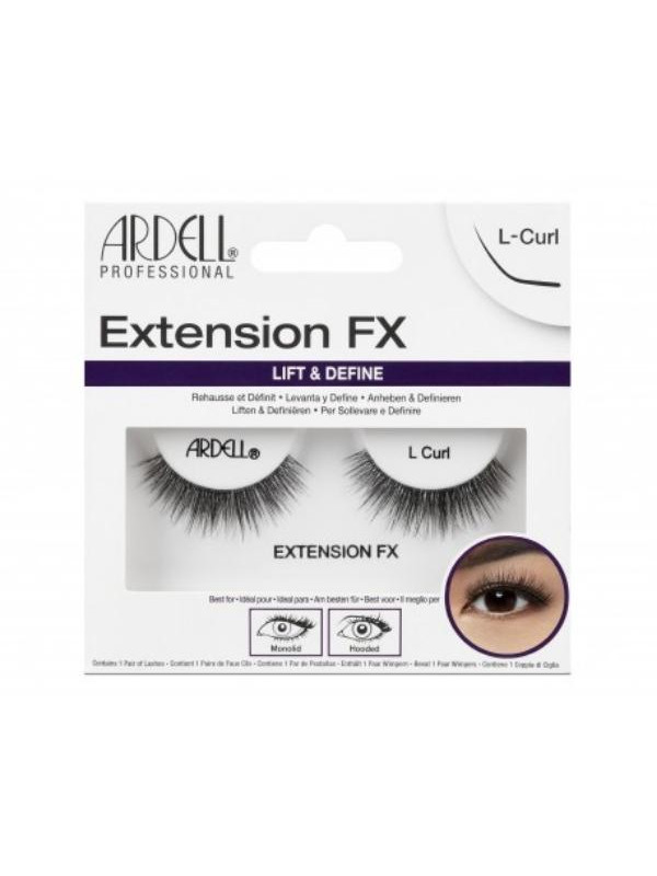 Ardell Extension FX Rzęsy na pasku L-Curl 1 para