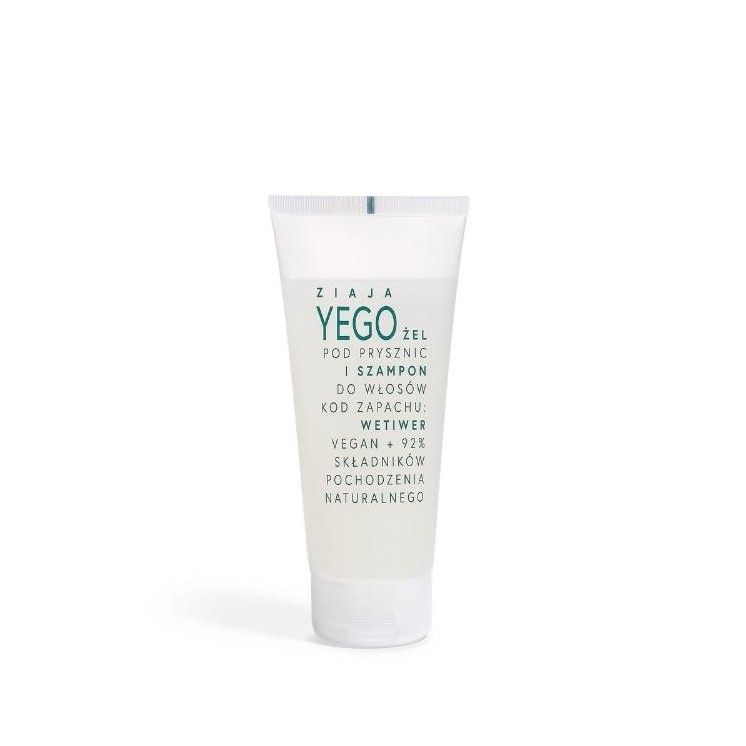 Ziaja Yego Shower Gel and Hair Shampoo Vetiver 200 ml