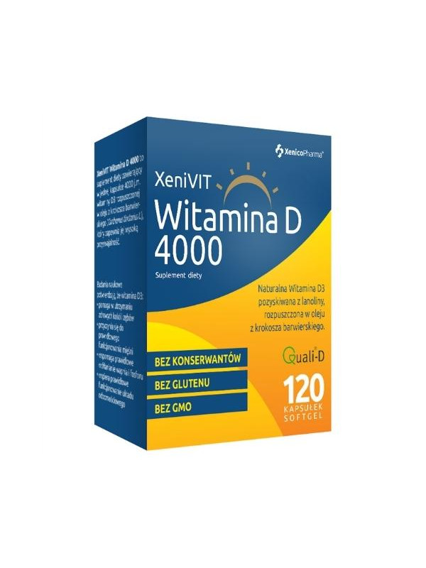 XeniVIT Vitamin D 4000 Forte 120 capsules