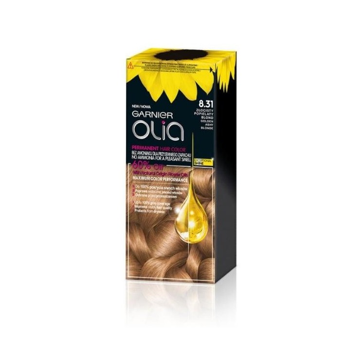 Garnier Olia Farba do włosów /8.31/ Złocisty Popielaty Blond