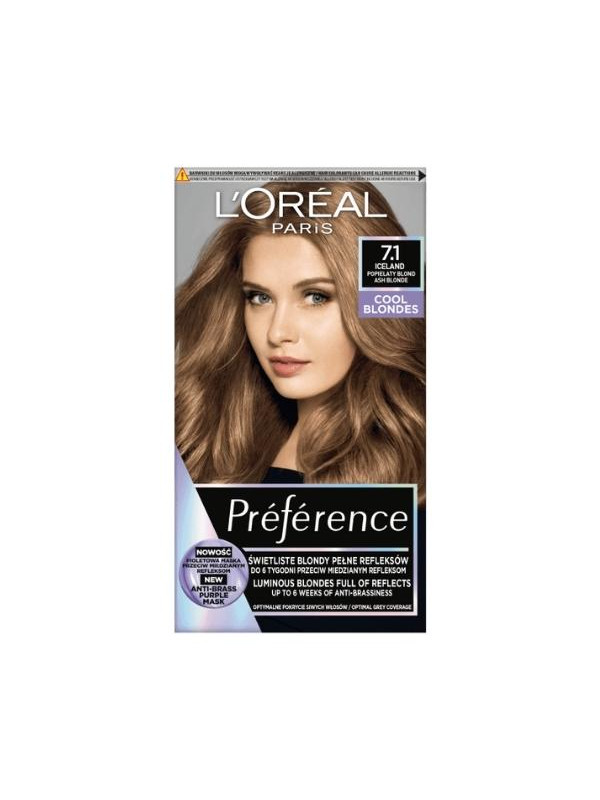 L'oreal Preference Hair dye /7.1/ Ash Blond