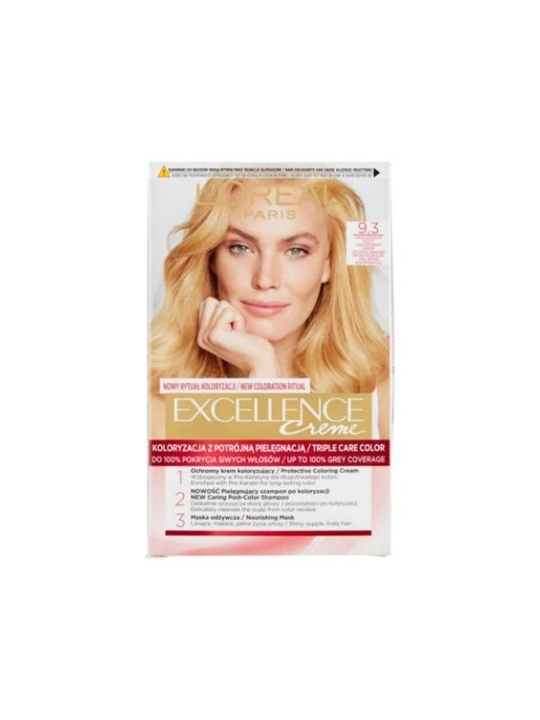 L'oreal Excellence Creme Hair dye /9.3/ Very Light Golden Blond