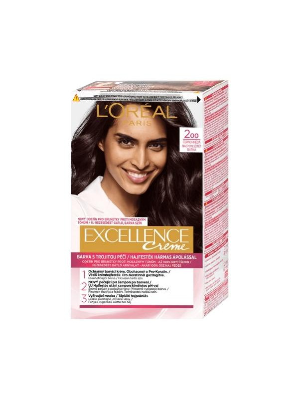 L'oreal Excellence Creme Farba do włosów /2/ Bardzo Ciemny Brąz