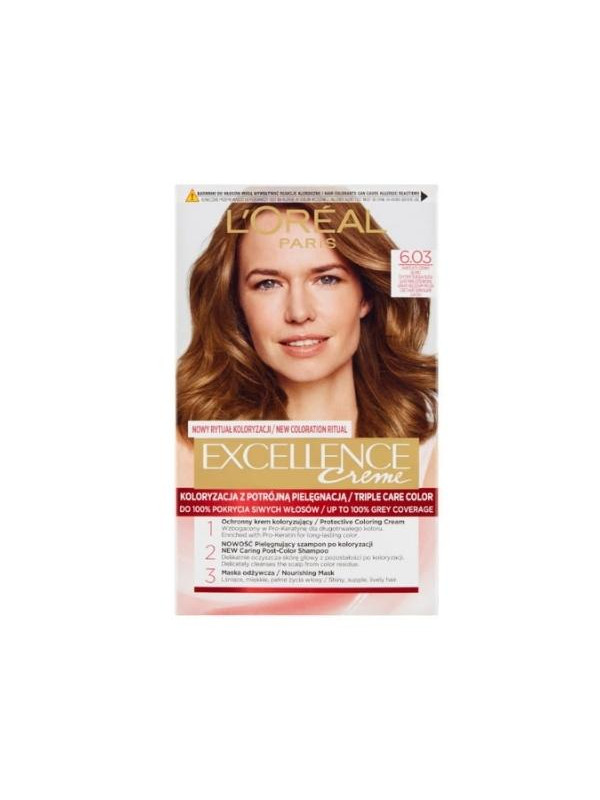 L'oreal Excellence Creme Hair dye /6.03/ Luminous Dark Blond