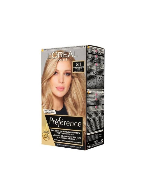 L'oreal Preference Hair dye /8.1/ Light Ash Blond