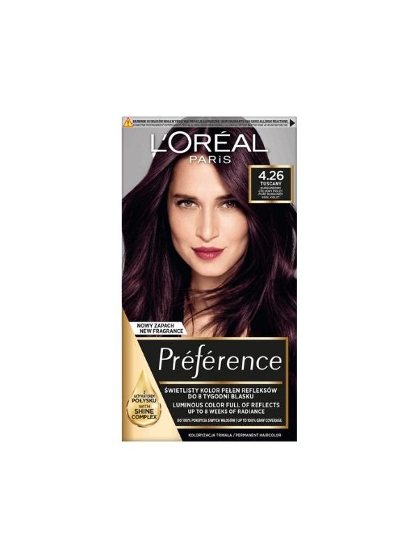 L'oreal Preference Farba do włosów /4.26/ Burgundowy Chłodny Fiolet