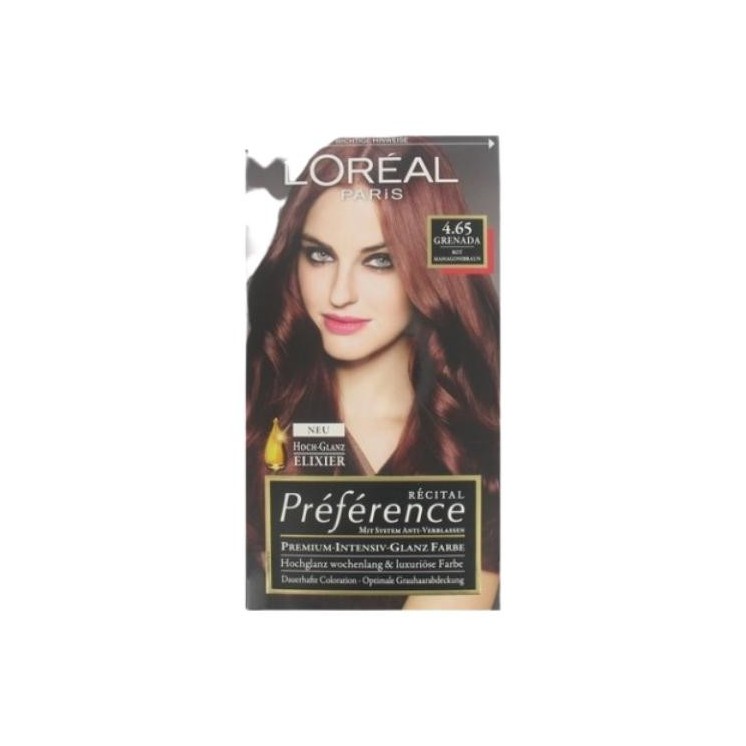 L'oreal Preference Farba do włosów /4.65/ Czerwony Mahoniowy Brąz