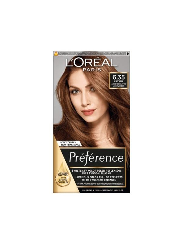 L'oreal Preference Hair dye /6.35/ Light Amber