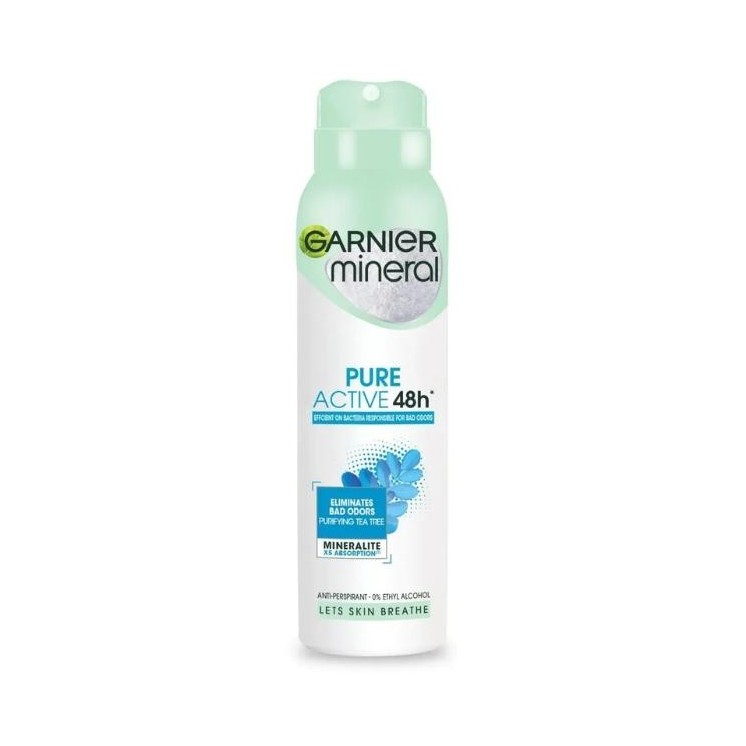 Garnier Minerals Dezodorant w spray'u Pure Active 48h 150 ml