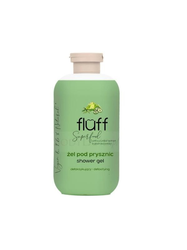 Fluff Superfood Żel pod prysznic o zapachu zielonej herbaty i ogórka 500 ml