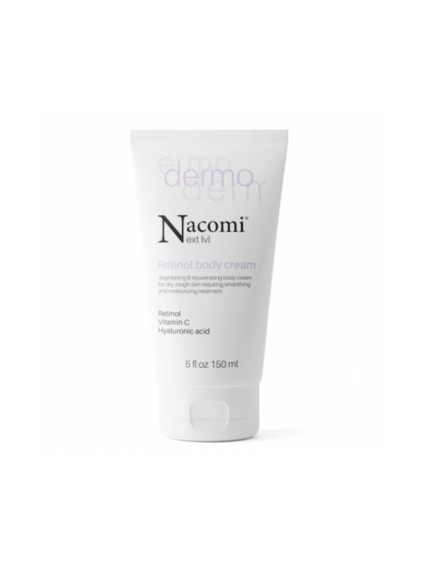 Nacomi Next Level Dermo Brightening and Rejuvenating Body Cream with Retinol and Vitamin C 150 ml