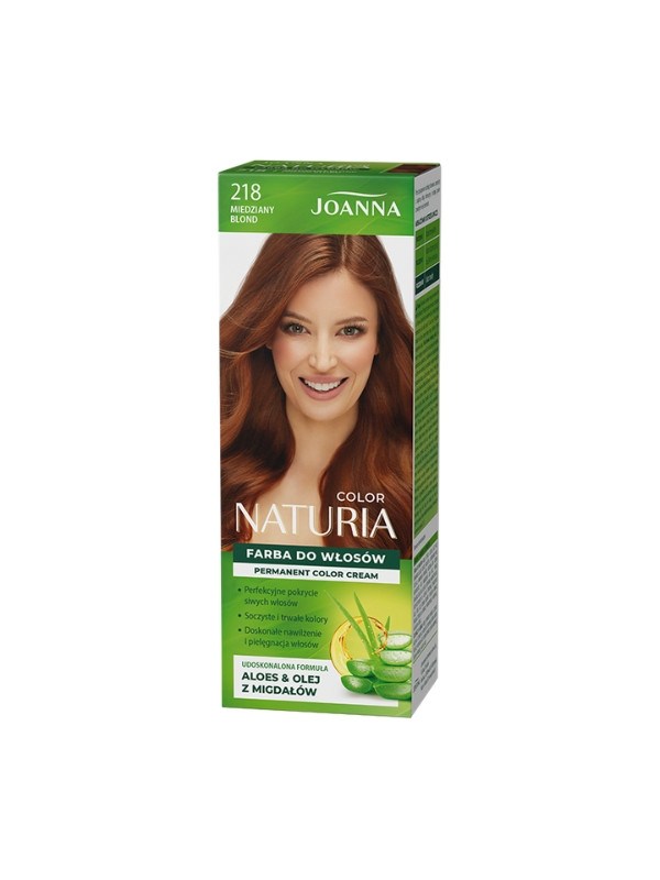 Joanna Naturia Color Farba do włosów /218/ Miedziany blond