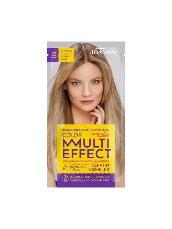 Joanna Multi Effect Color Coloring hair shampoo /03/ Natural blond