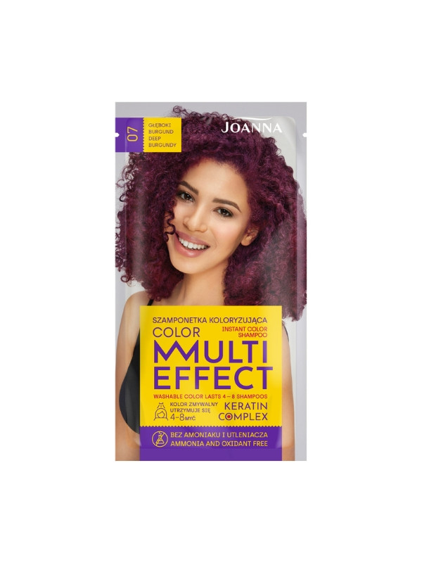 Joanna Multi Effect Color Coloring hair shampoo /07/ Deep burgundy