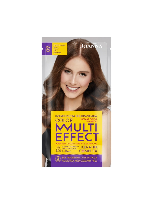 Joanna Multi Effect Color Coloring hair shampoo /09/ Hazelnut brown