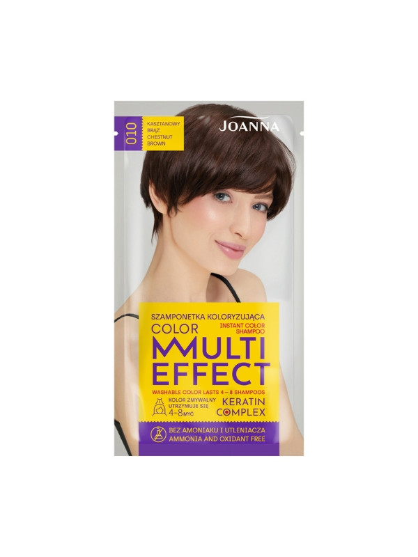 Joanna Multi Effect Color Coloring hair shampoo /010/ Chestnut brown