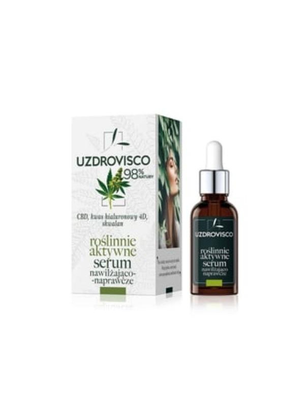 Uzdrovisco CBD Roślinne aktywne Serum nawilżająco-naprawcze 30 ml