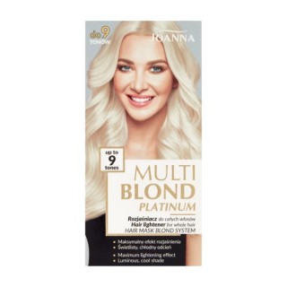 Joanna Multi Blond Platinum Rozjaśniacz do całych włosów do 9 tonów