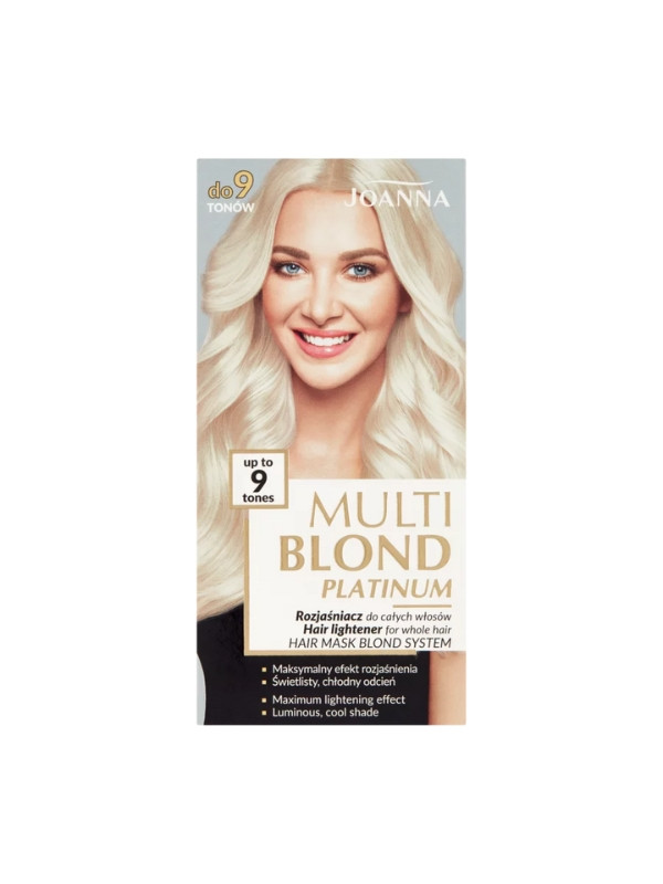 Joanna Multi Blond Platinum Rozjaśniacz do całych włosów do 9 tonów