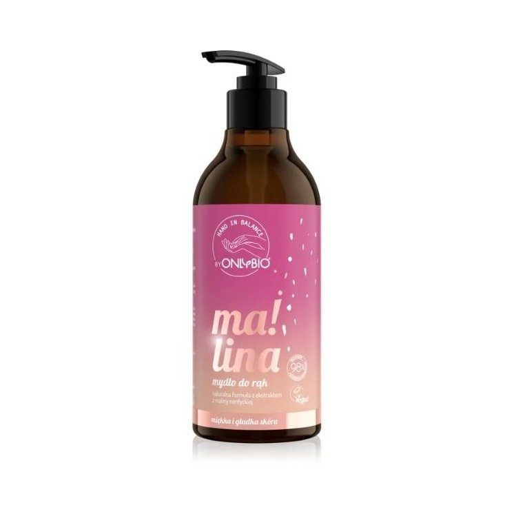 ONLYBIO Hand in Balance Raspberry hand soap 500 ml