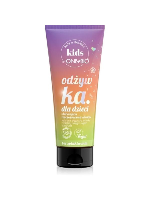 ONLYBIO Hair in Balance Kids Odżywka bez spłukiwania ułatwiająca rozczesywanie włosów 200 ml