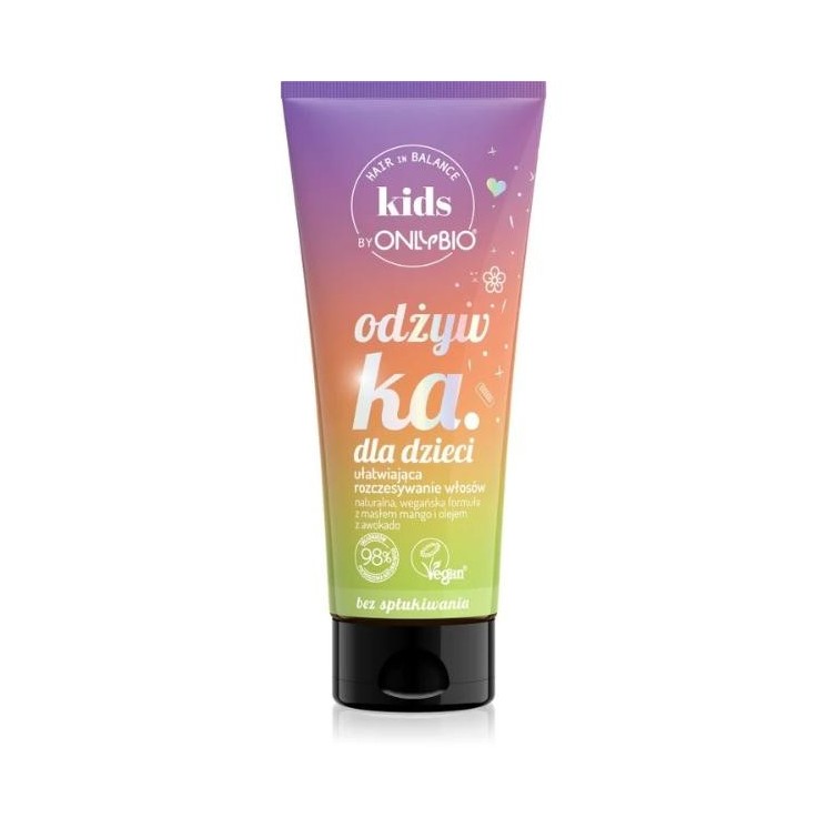 ONLYBIO Hair in Balance Kids Odżywka bez spłukiwania ułatwiająca rozczesywanie włosów 200 ml
