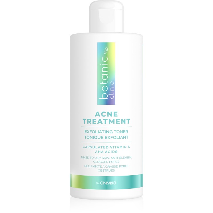 ONLYBIO Botanic Clinic Acne Treatment Tonik złuszczający do skóry z niedoskonałościami 300 ml