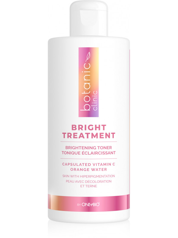 ONLYBIO Botanic Clinic Bright Treatment rozświetlający Tonik dla cery z przebarwieniami 300 ml