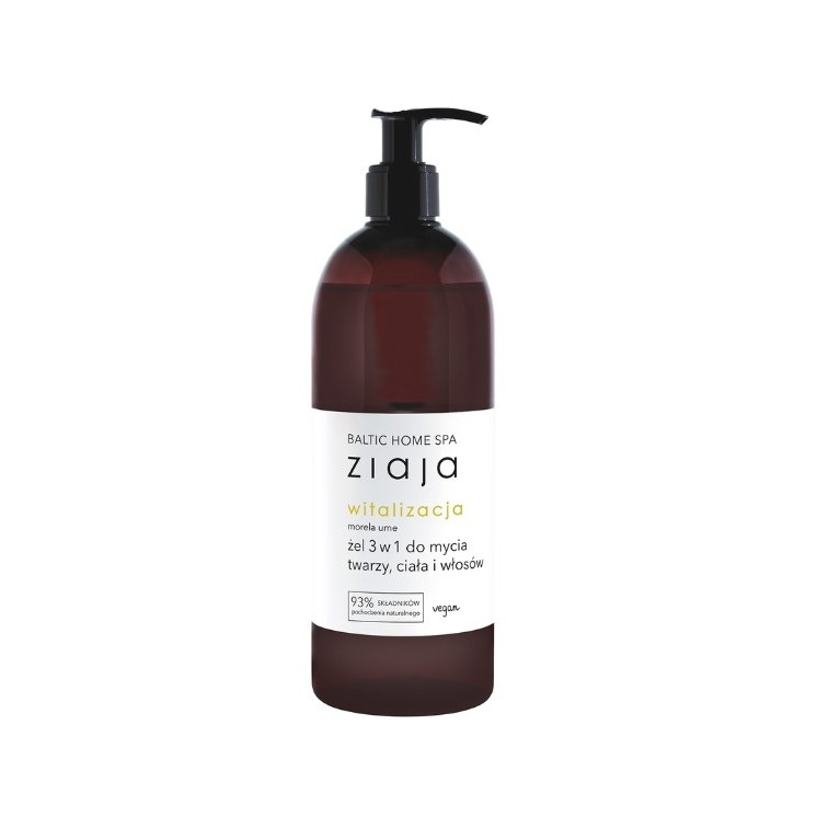 Ziaja Baltic Home Spa Witalizacja Gel 3in1 for washing face, body and hair 500 ml