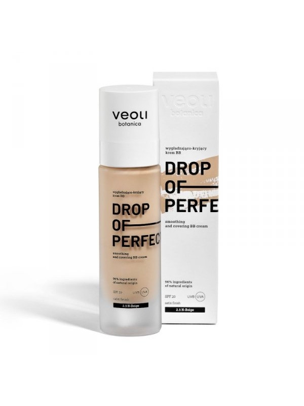 Veoli Botanica Drop of Perfection SPF20 wygładzająco-kryjący Krem BB o lekkiej formule /2.5/ Beige 30 ml