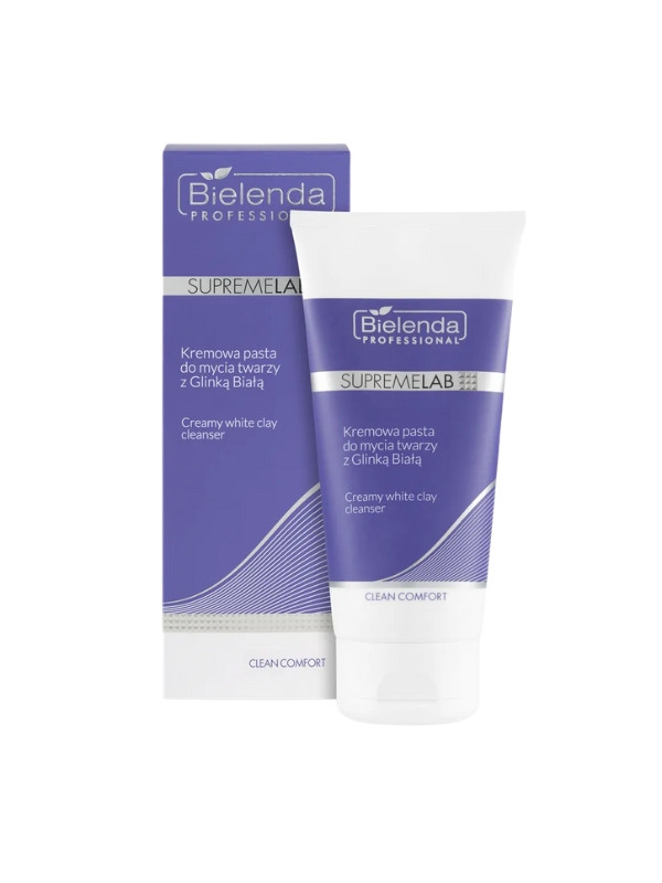 Bielenda Professional SUPREMELAB Clean Comfort creamy face wash paste with White Clay 150 g