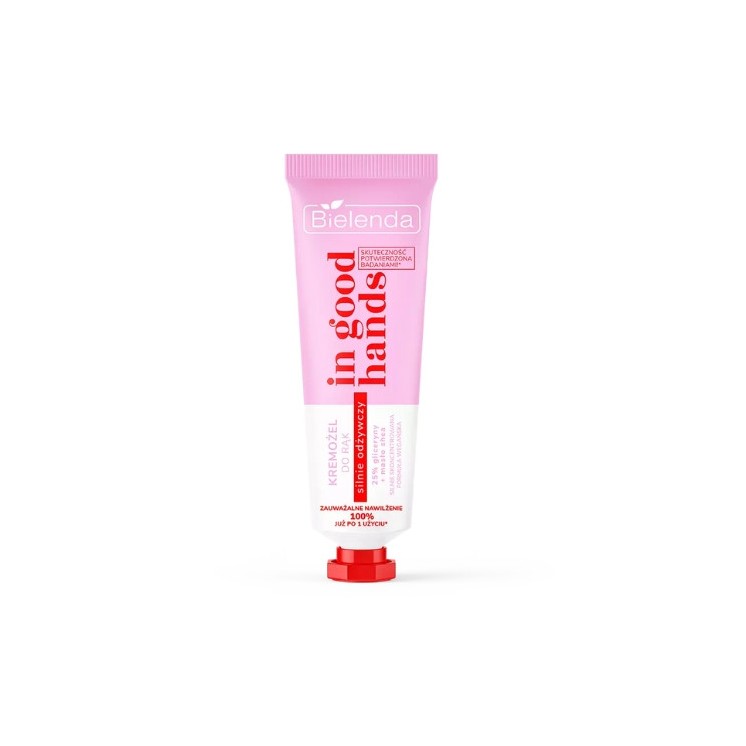 Bielenda In Good Hands Kremożel do rąk silnie odżywczy 25% gliceryny + Masło Shea 50 ml