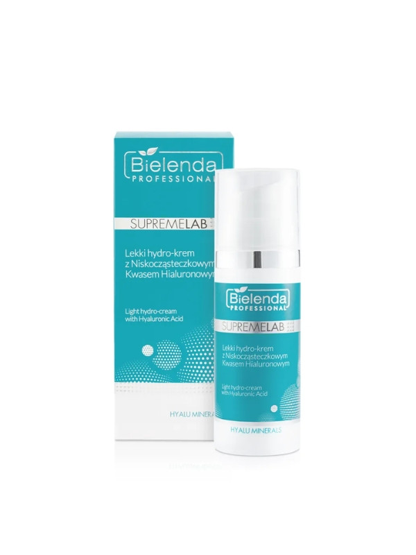 Bielenda Professional SUPREMELAB Hyalu Minerals light Hydro -Cream with low molecular weight Hyaluronic Acid 50 ml