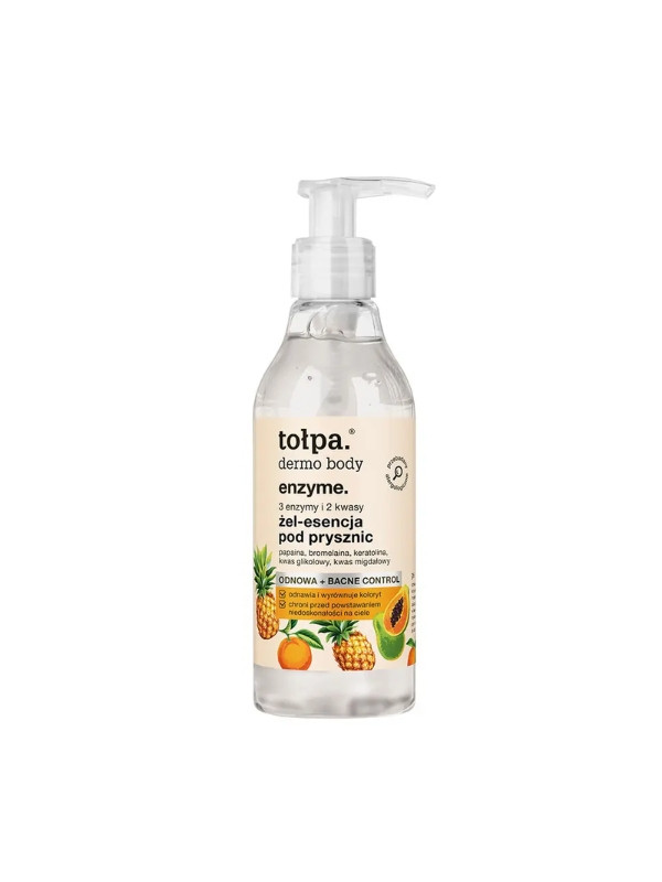 Tołpa Dermo Body Enzyme. Shower gel-essence 3 enzymes and 2 acids 195 ml